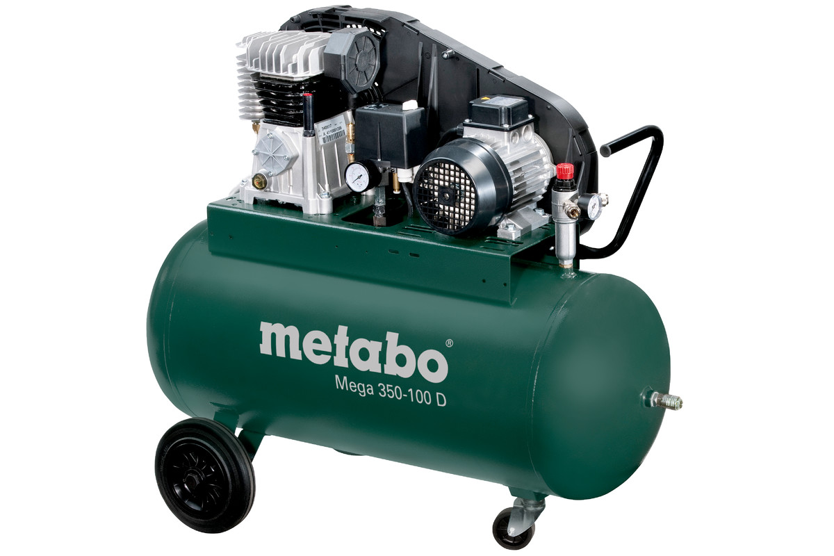 Compresseur d'air triphasé Metabo Mega 350-100 D