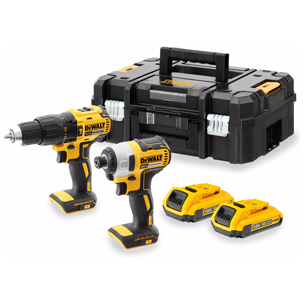 Ensemble d'outils DeWalt (DCD778 + DCF787); 18 V; 2x2,0 Ah accu.