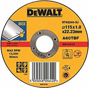 Disque abrasif DeWalt DT42240Z; 115x1,2 mm