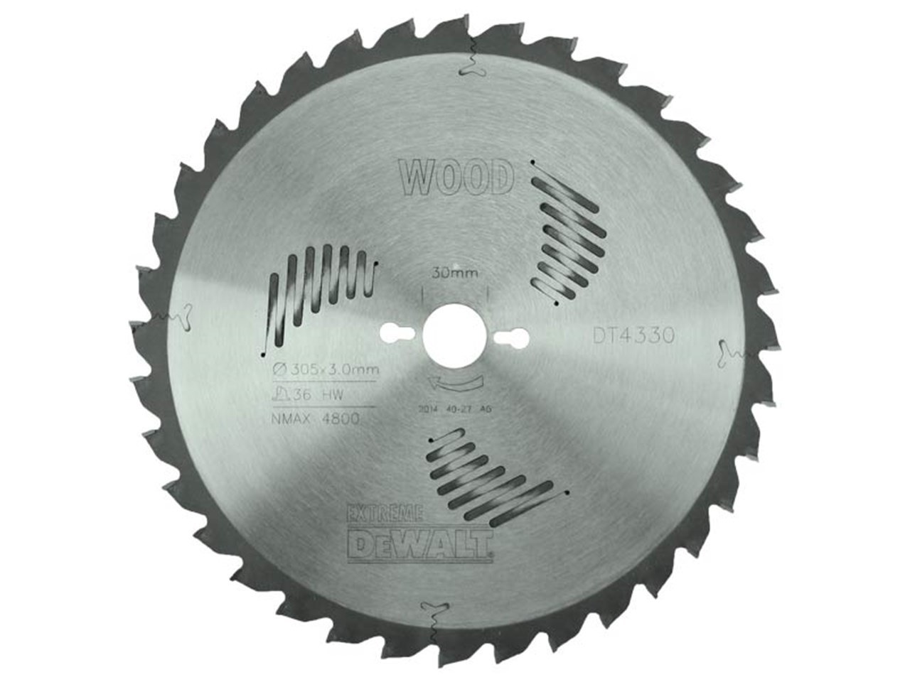Scie circulaire DeWalt; 305x3x30,0 mm; Z36; -5°