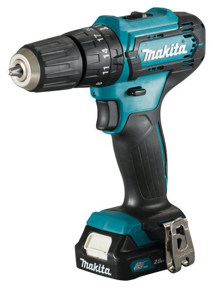 Perceuse à percussion sans fil Makita HP333DWAE; 12 V; 2x2,0 Ah accu.