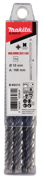 Foret à béton Makita Nemesis 2 B-63410; 10x100/165 mm; SDS-plus; 10 unités