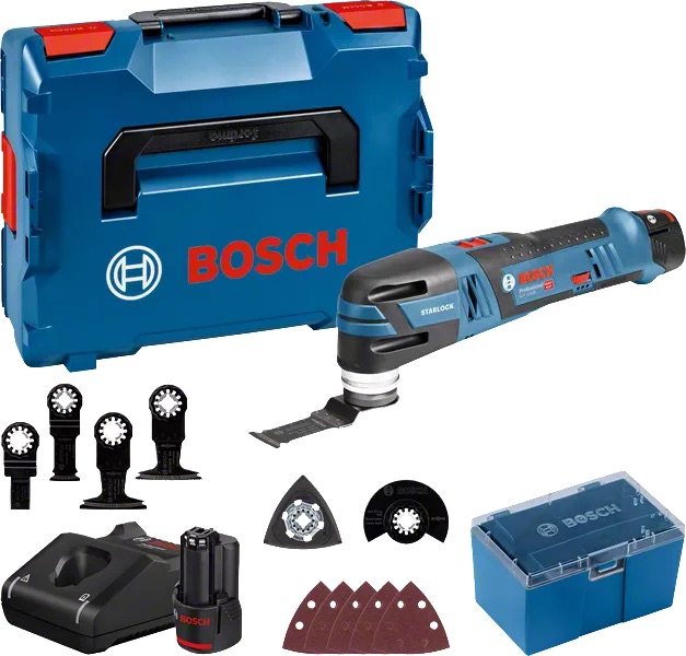 Outil Multi-fonction Bosch GOP 12V-28; 12 V; 2x3,0 Ah accu.