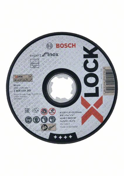 Disque a meuler Bosch Expert for Inox; Ø125x1,6 mm