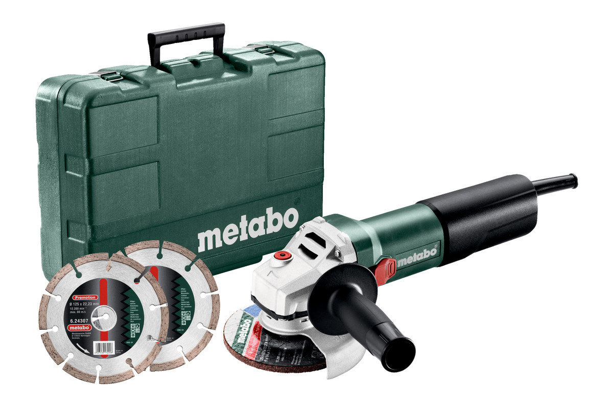 Meuleuse d'angle Metabo WQ 1100-125 Set + Accessoires