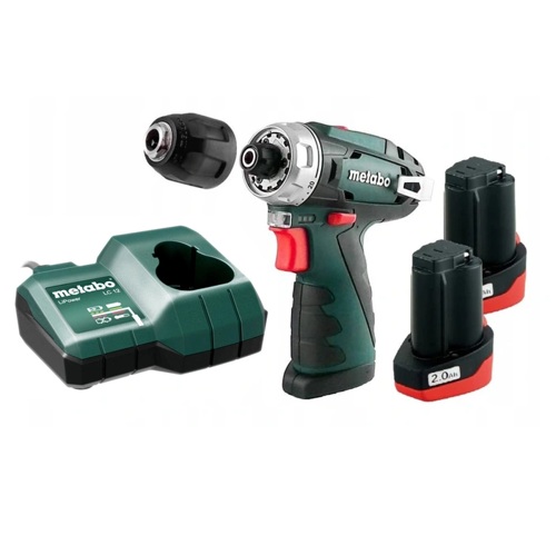 Perceuse Metabo PowerMaxx BS Basic; 12 V; 2x2,0 Ah accu.