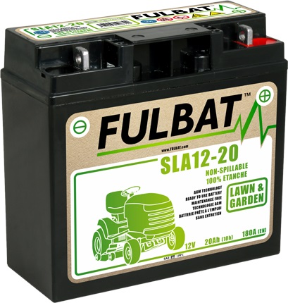 Batterie pour tracteurs de pelouse Fulbat SLA12-20; 12 V; 20 Ah avec gel