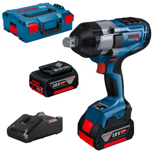 Clé à chocs Bosch GDS 18V-1050 H BITURBO; 18 V; 2x5,0 Ah accu.