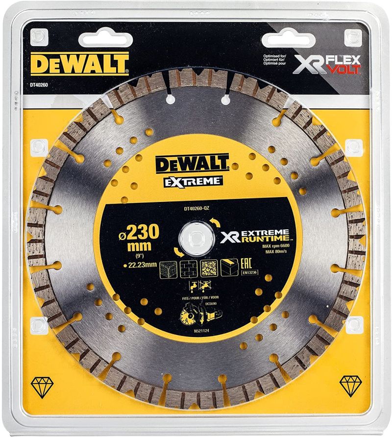 Disque à tronçonner diamanté DeWalt DT40260-QZ; 230x22,23x3 mm