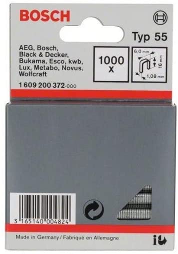 Agrafes Bosch; 6x16 mm; 1000 vnt.; tipas 55 acier