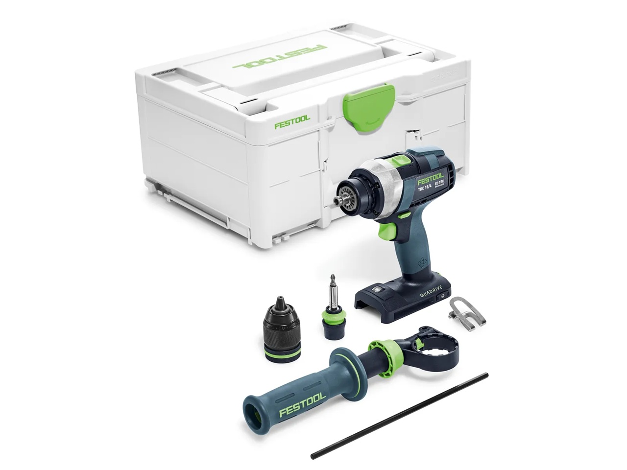 Perceuse-visseuse sans fil Festool TDC 18/4 I-Basic QUADRIVE; 18V (sans batterie et...