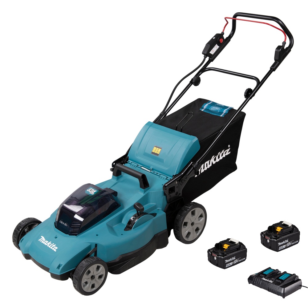 Faucheuse sans fil Makita DLM538PG2; 2x18 V; 2x6,0 Ah accu.