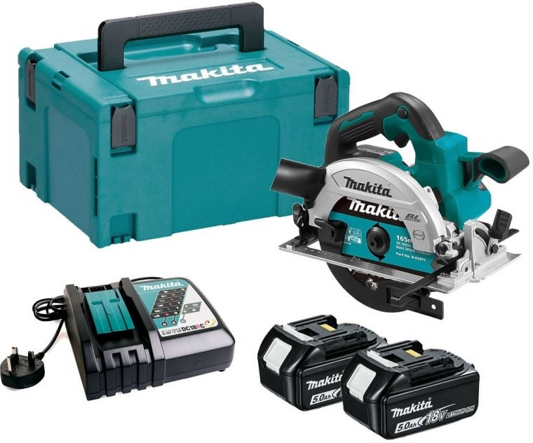 Scie circulaire sans fil Makita DHS660RTJ; 18 V; 2x5,0 Ah accu.