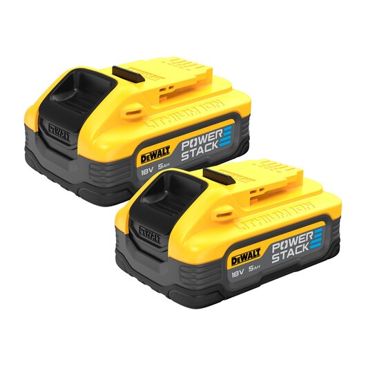 Batterie DeWalt Powerstack DCBP518H2; 18 V; 5,0 Ah; Li-ion; 2 unités