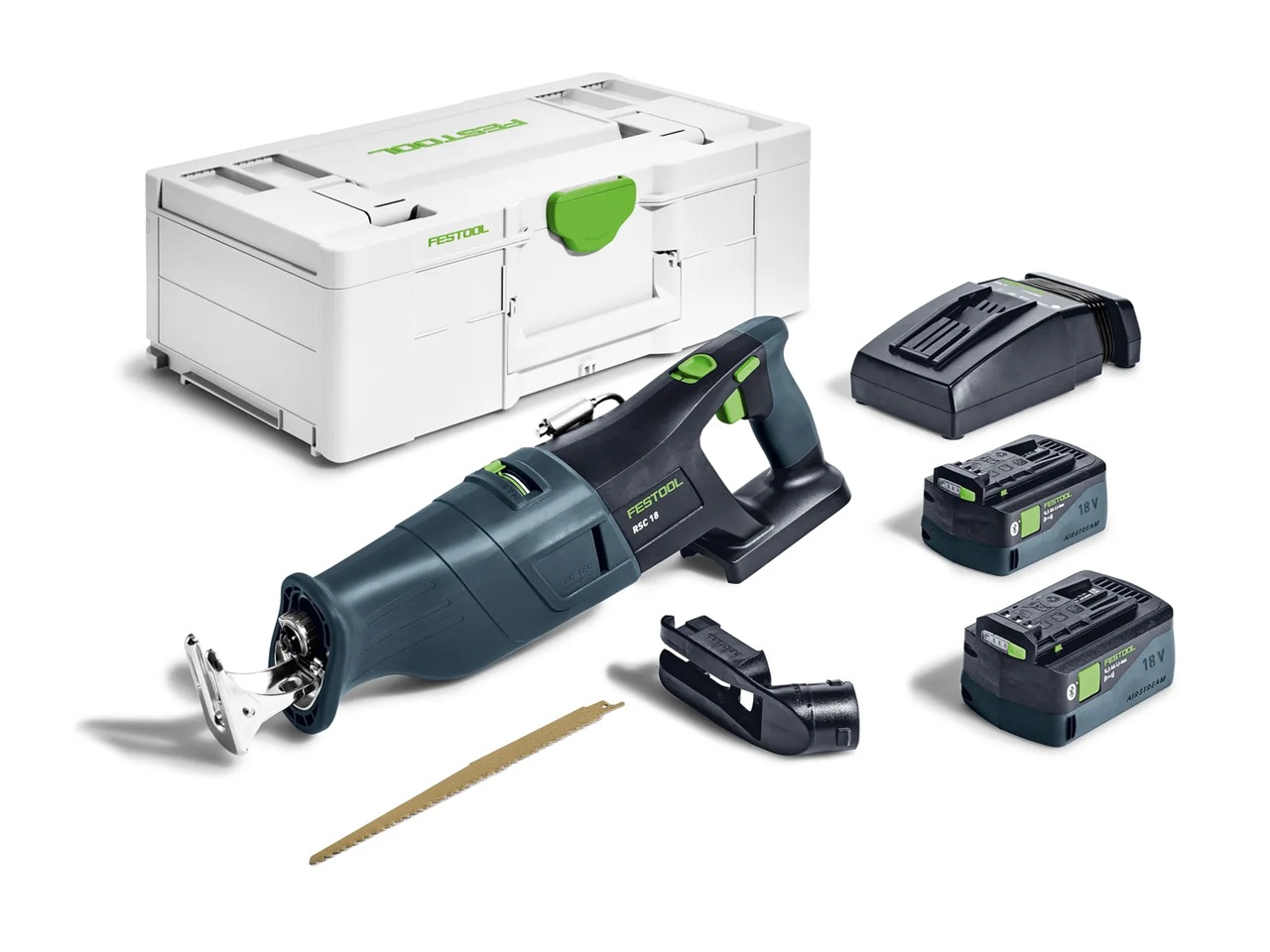 Scie sauteuse Festool RSC 18 5,0 EB-Plus;  18 V; 2x5,0 Ah accu.