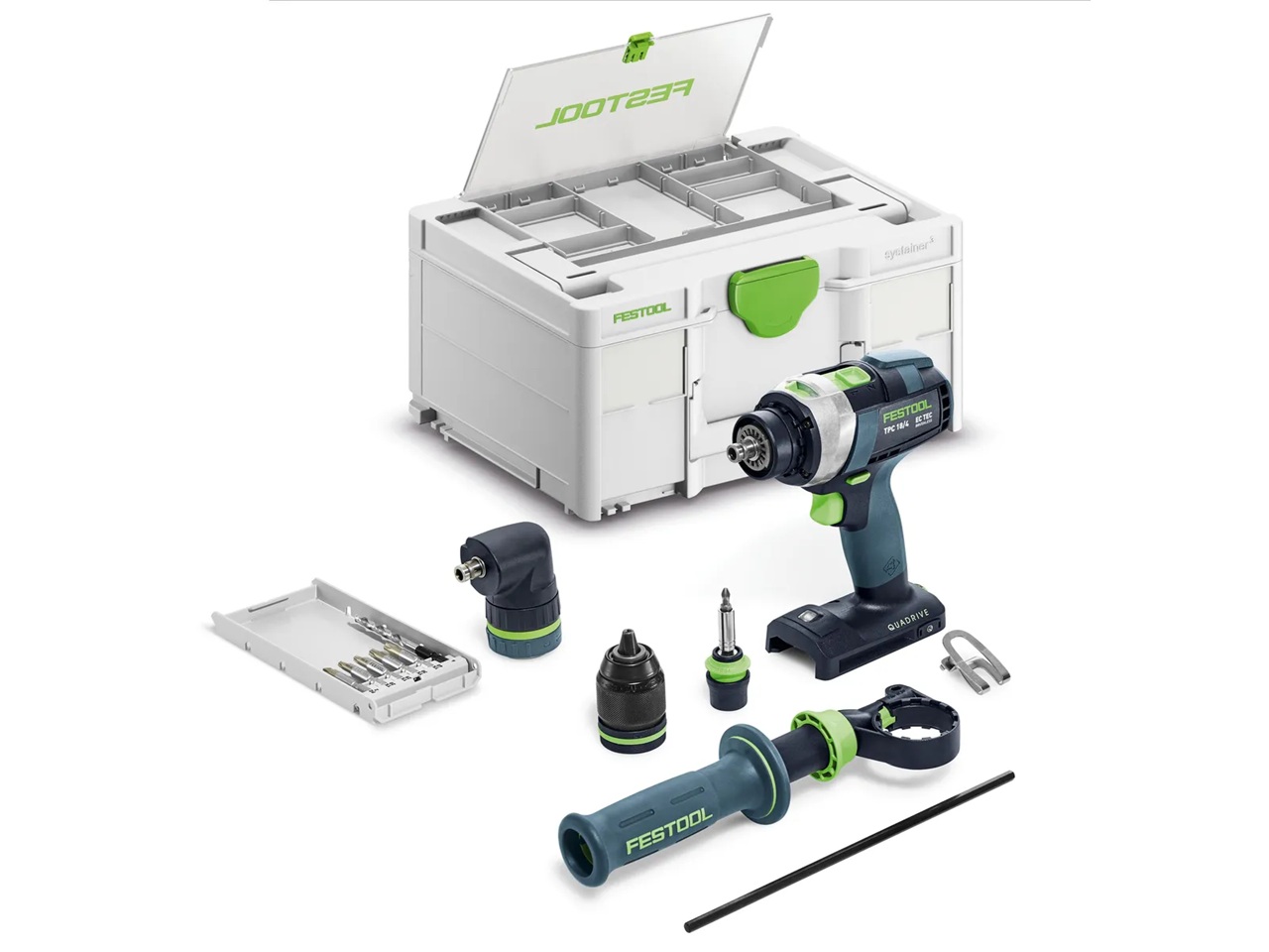 Perceuse à percussion sans fil Festool QUADRIVE TPC 18/4 I-Basic-Set;  18 V; (sans batterie et chargeur)