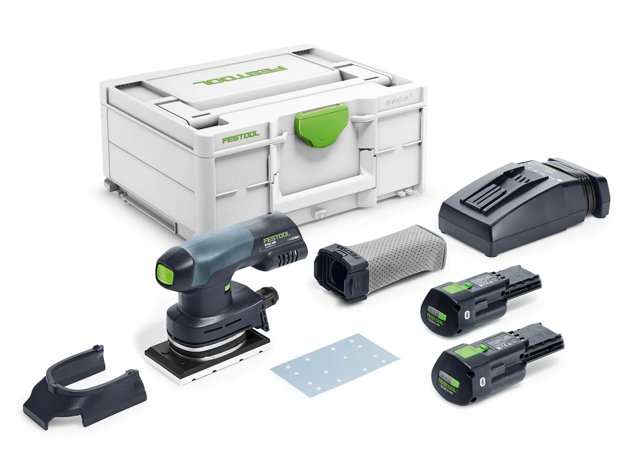 Ponceuse orbitale Festool Rutscher RTSC 400 3,0 I-Plus 18 V; 2x3,0 Ah accu.