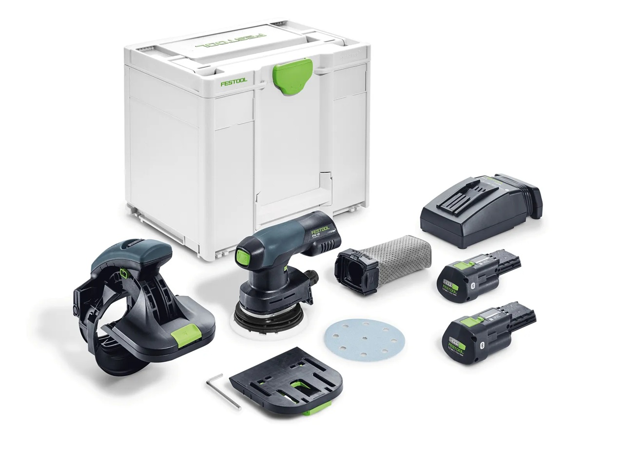 Ponceuse orbitale Festool ES-ETSC 125 3,0 I-Plus 18 V; 2x3,0 Ah accu.