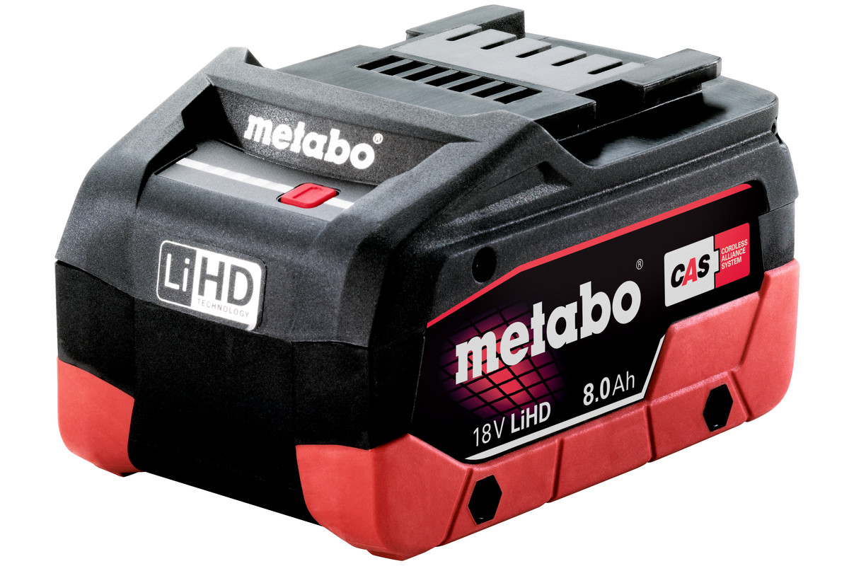 Batterie Metabo; 18 V; 8,0 Ah; LiHD