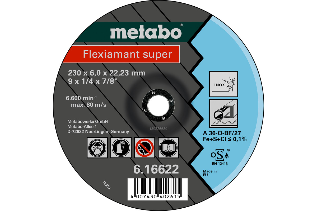 Disque a meuler Metabo; 150x6 mm