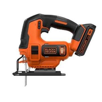 Scie sauteuse sans fil Black & Decker BDCJS18-QW; 18 V; 1x1,5 Ah accu.