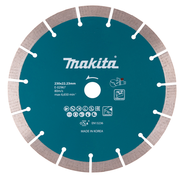Disque à tronçonner diamanté Makita E-02967; 230 mm