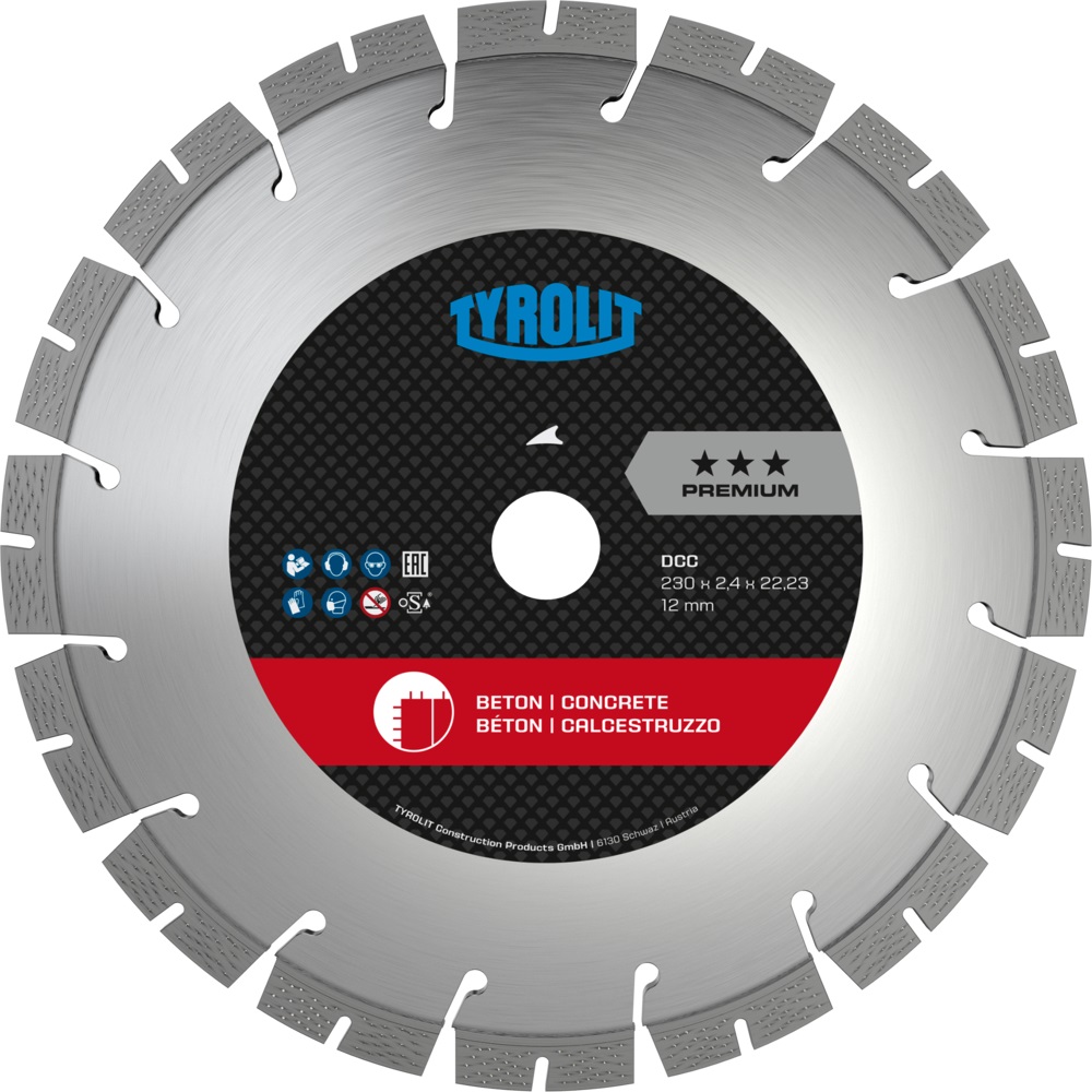 Disque à tronçonner diamanté Tyrolit Premium; 125x2,4x22,23 mm