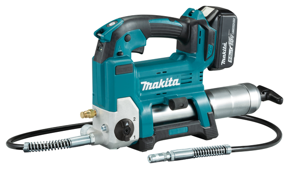 Pulvérisateur de lubrifiant sans fil Makita DGP180RT; 18 V; 1x5,0 Ah accu.
