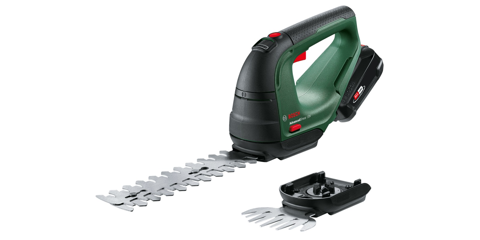 Haie et cisaillement d'herbe Bosch AdvancedShear 18V-10; 18 V; 1x2,0 Ah accu.