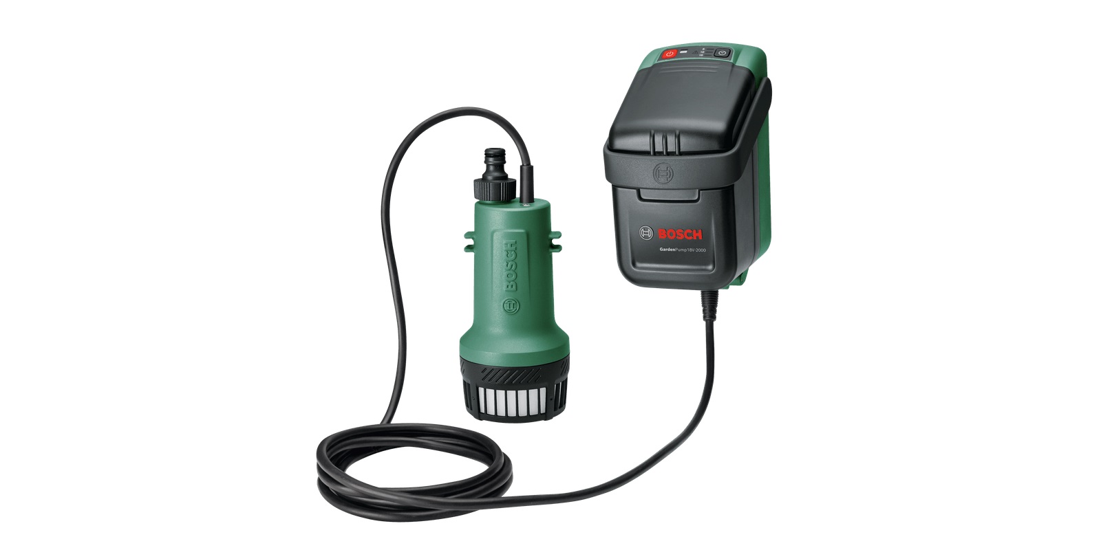 Pompe à eau Bosch GardenPump 18V-2000; 18 V; 1x2,5 Ah accu.