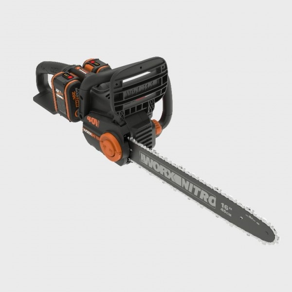 Tronçonneuse Worx WG385E; 2x20 V; 2x4,0 Ah; 40 cm bande