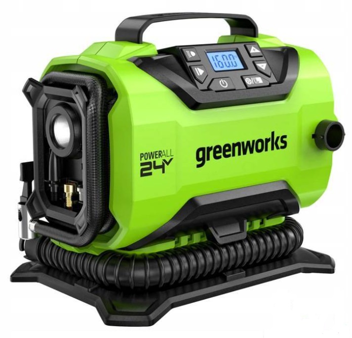 Compresseur d'air sans fil Greenworks G24IN; 24 V (sans batterie et chargeur)