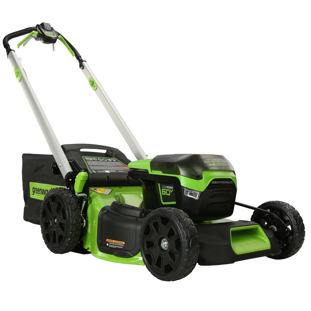 Tondeuse à gazon automotrice sans fil Greenworks GD60LM51SP; 60 V (sans batterie et chargeur)