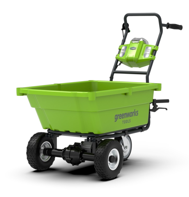 Brouette Greenworks G40GC; 40 V (sans batterie et chargeur)