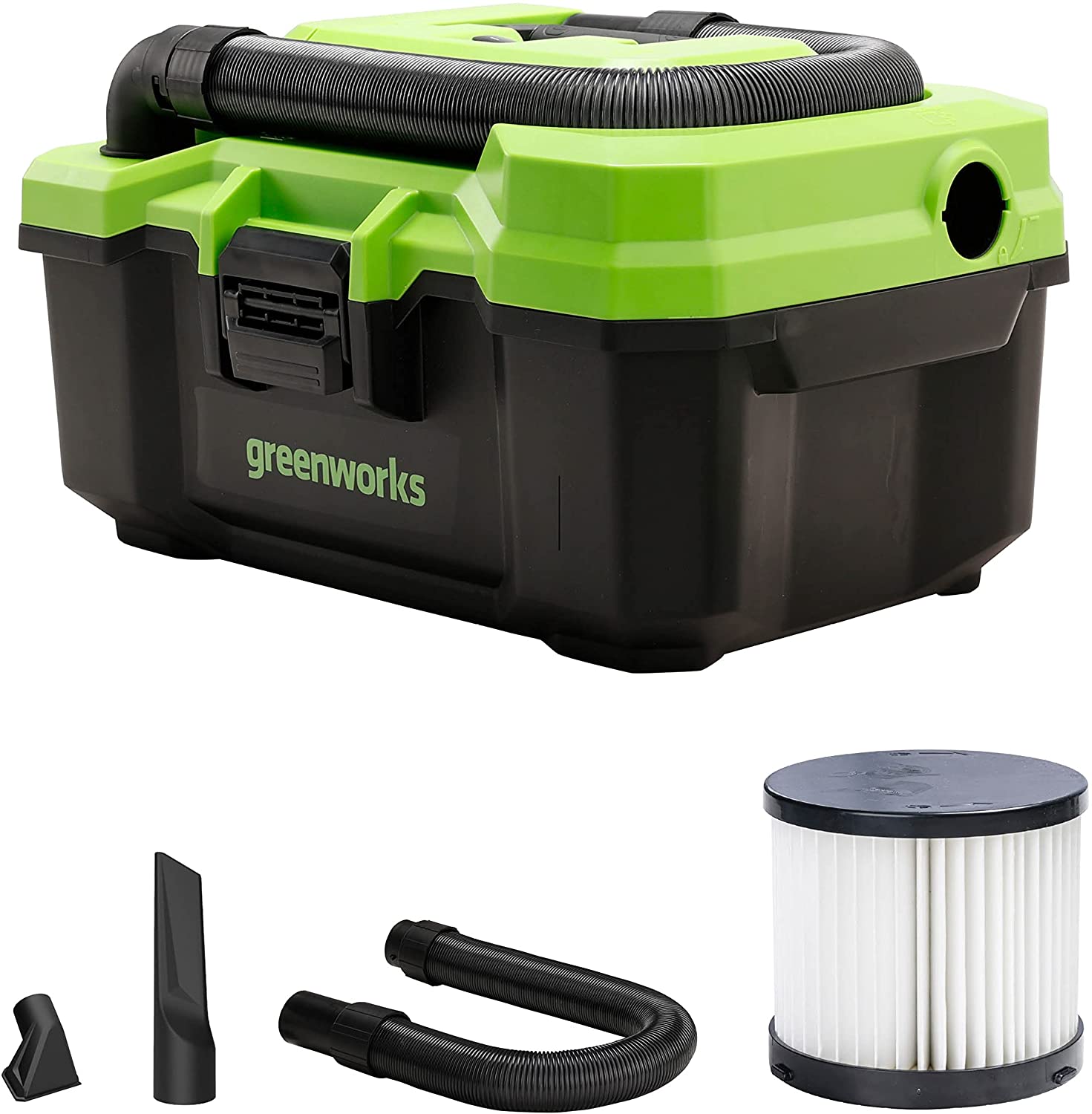 Nettoyeur sec-humide Greenworks G24WDVK4; 24 V; 1x4,0 Ah accu.
