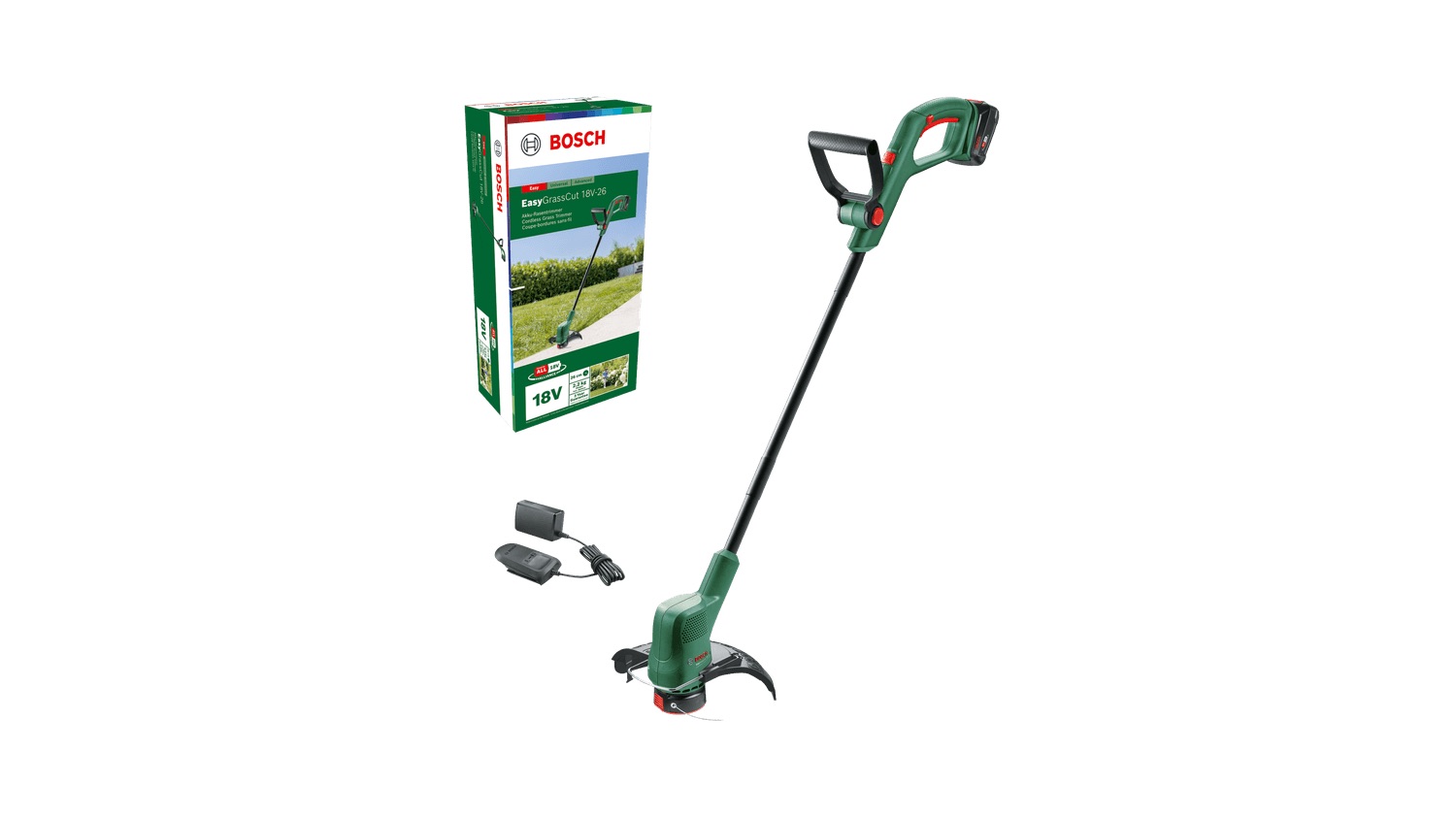 Coupe-gazon Bosch Easy GrassCut 18V-26; 18 V; 1x2,5 Ah accu.