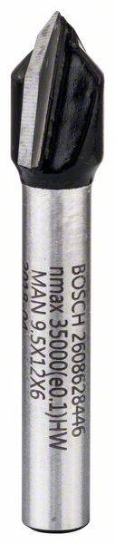 Fraise à rainurer en V Bosch 2608628446; 6/9,5/12,35/45 mm