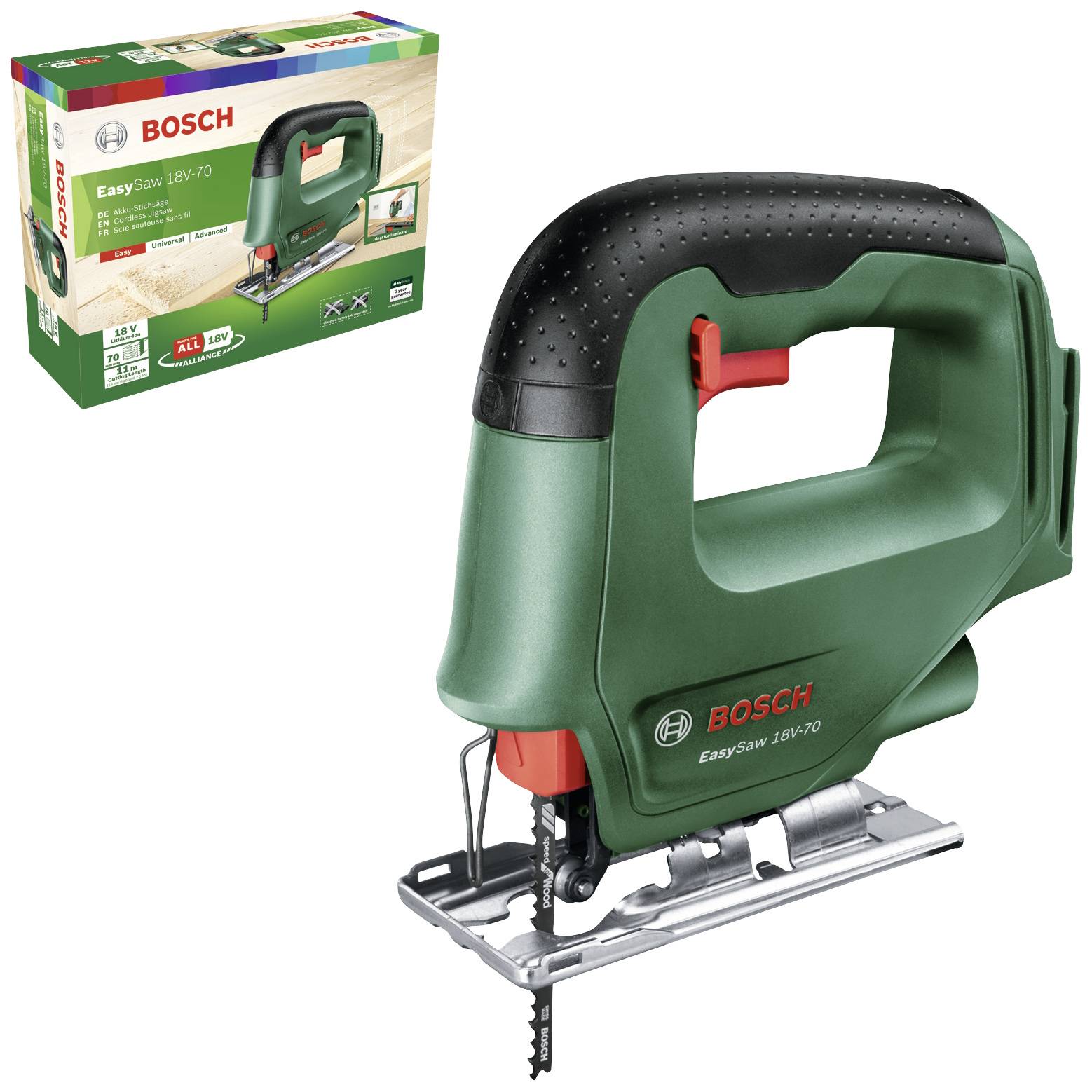 Scie sauteuse sans fil Bosch EasySaw 18 solo; 18 V (sans batterie et chargeur)