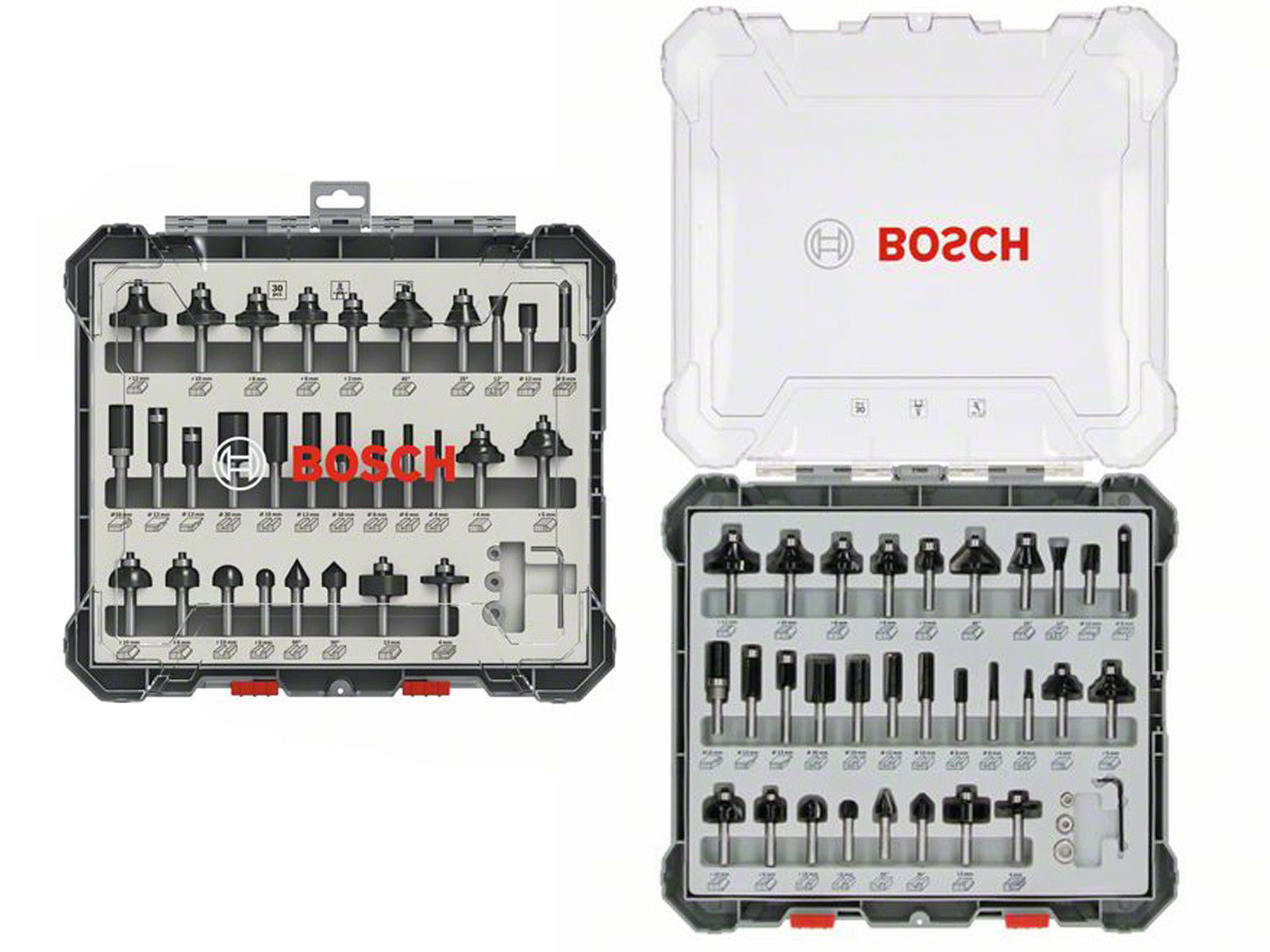 Coffret de forêts pour le bois Bosch; 8 mm; 30 unités