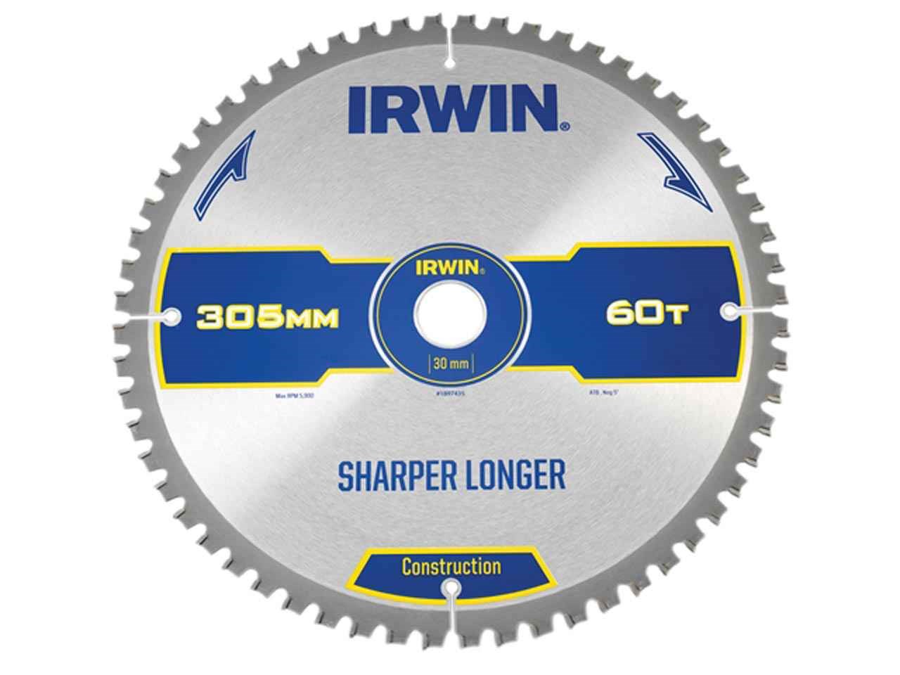 Lame de scie Irwin; 305x3,2x30,0 mm; Z60