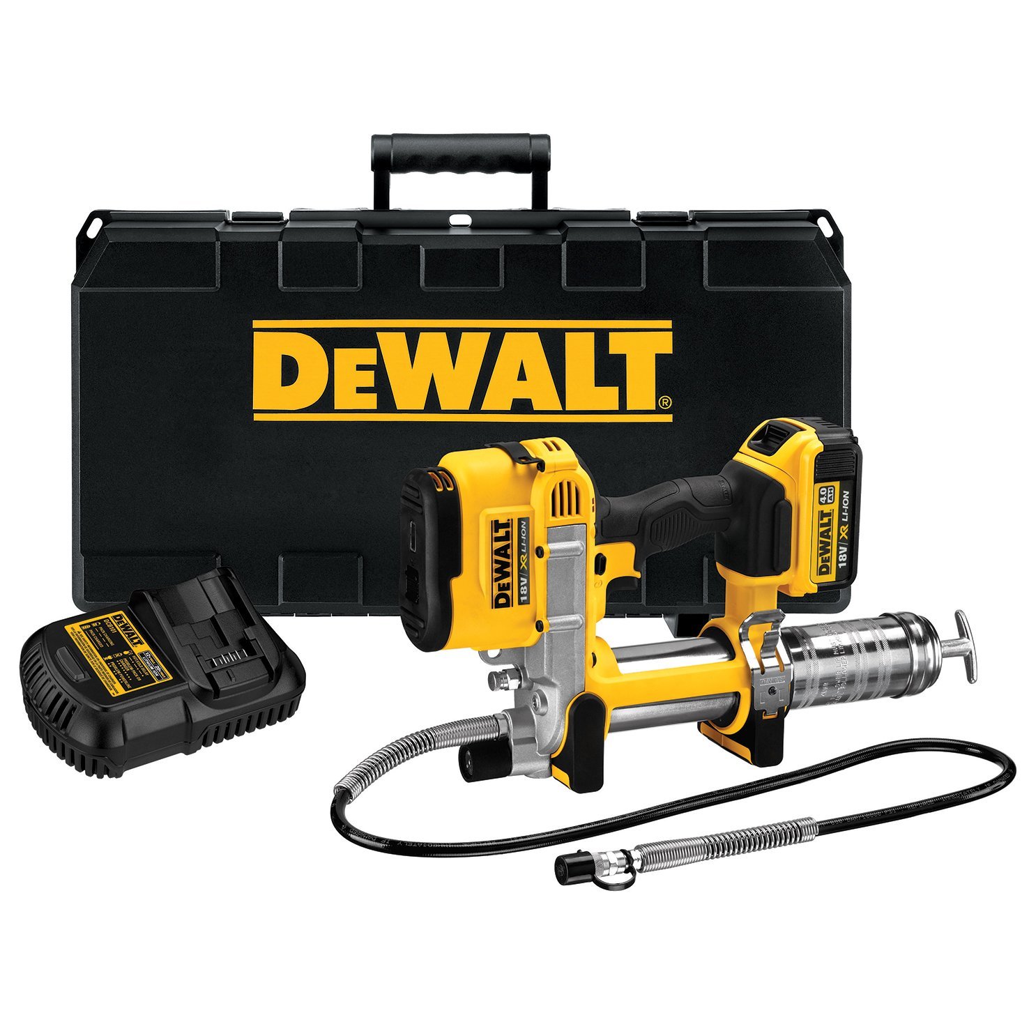 Pulvérisateur de lubrifiant sans fil DeWalt DCGG571M1-QW; 18 V; 1x4,0 Ah accu.