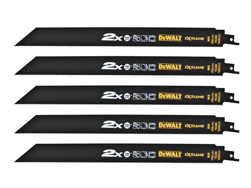 Lames scie sabre DeWalt DT2409L-QZ; 5 unités