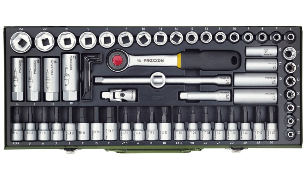 Ensemble de 65 têtes Proxxon; 3/8''
