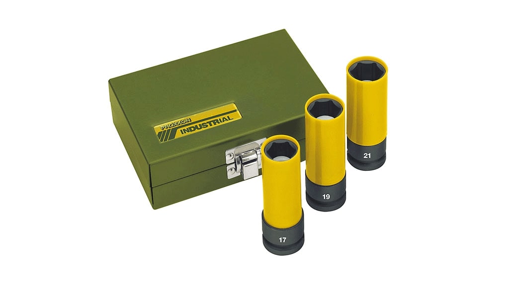 Jeu de douilles à impact Proxxon; 1/2''; 85 mm; 3 unités