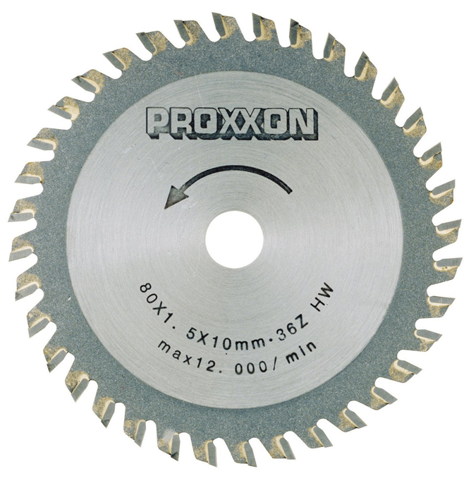 Scie circulaire Proxxon; 80x1,6x10,0 mm; Z36