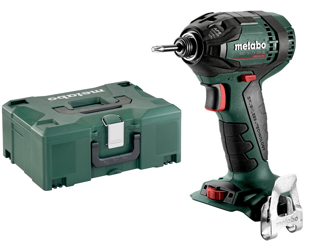 Perceuse à percussion sans fil Metabo SSD 18 LTX 200 BL; 18 V (sans batterie et...
