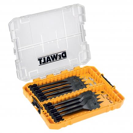 Flatbit ensemble pour le bois DeWalt DT70751-QZ; 12-32 mm; 9 unités