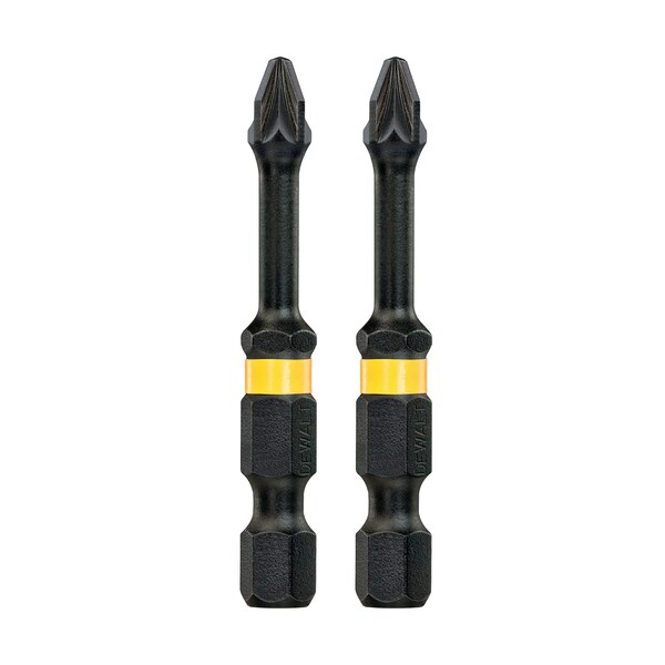 Buse à impact DeWalt Extreme DT70531T-QZ; PZ2; 2 unités