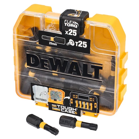 Peu de tournevis DeWalt DT70558T-QZ; T25; 25 unités