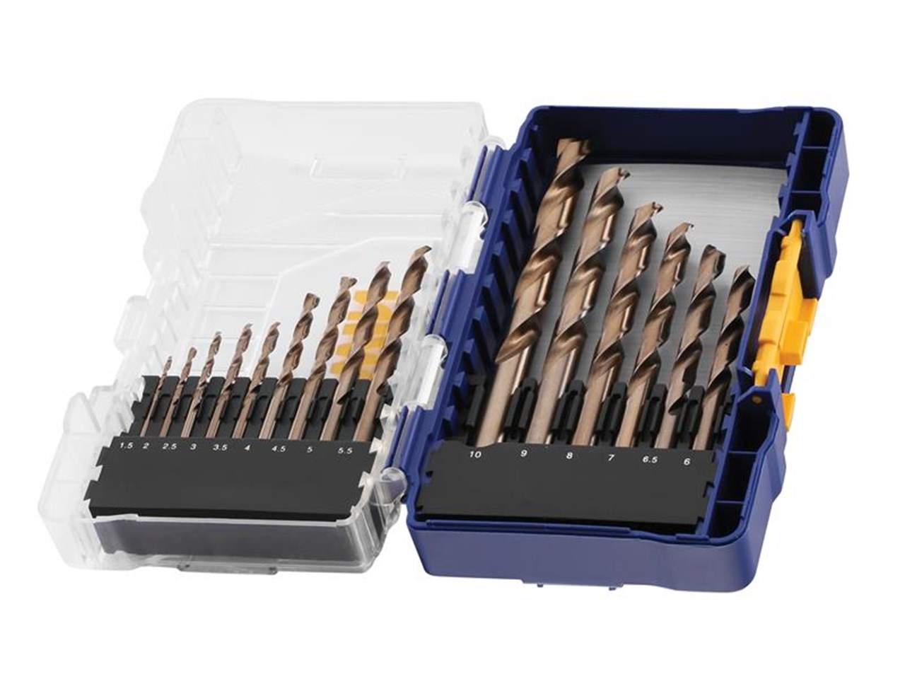 Jeu de forets en métal Irwin HSS Cobalt; 1,5-10 mm; 15 unités